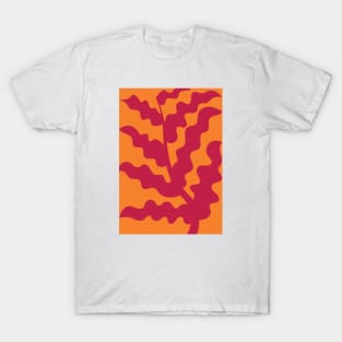 Abstract Retro Plant T-Shirt